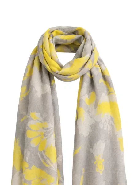 Šál Kinross Cashmere sivá