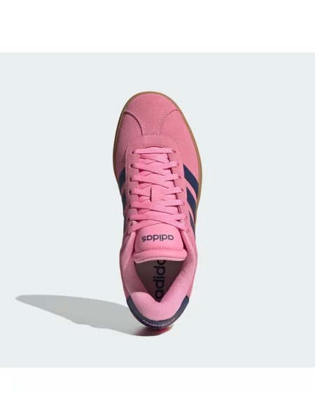 Adidas sneakersy zamszowe Vl Court Bold różowy niebieskie