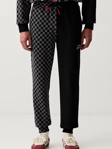 Sprayground pantaloni de trening pentru bărbați din negru