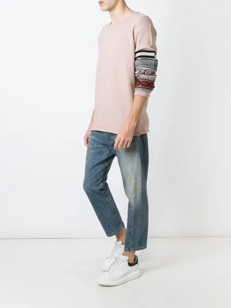 Decupat blugi Balmain albastru