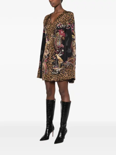 Rochie Etro cu imagine cu model leopard negru