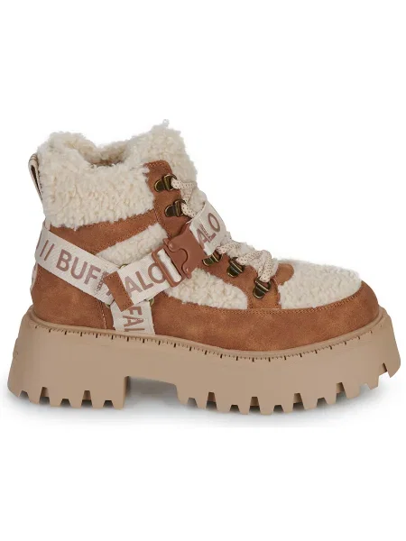 Pantofi Buffalo cu șireturi maro