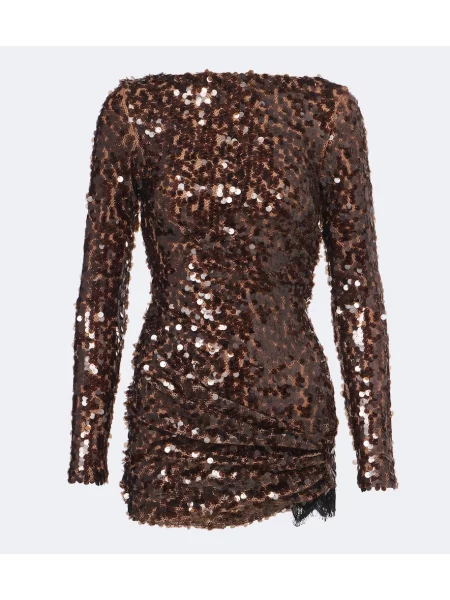 Rochie Christopher Esber cu spatele deschis maro