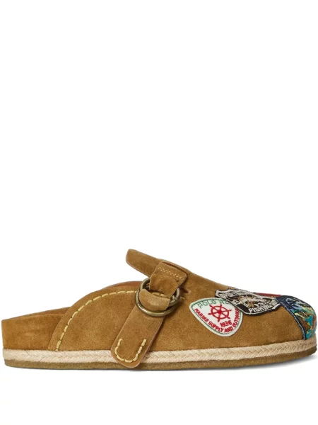 Kratak samt polo majica Polo Ralph Lauren s vezom crna