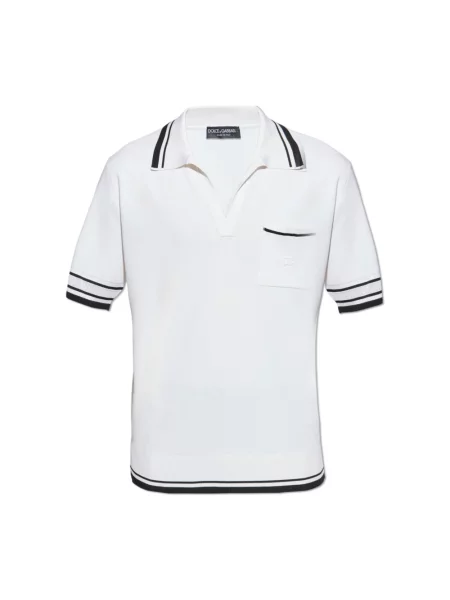 Koszulka polo Dolce And Gabbana biała