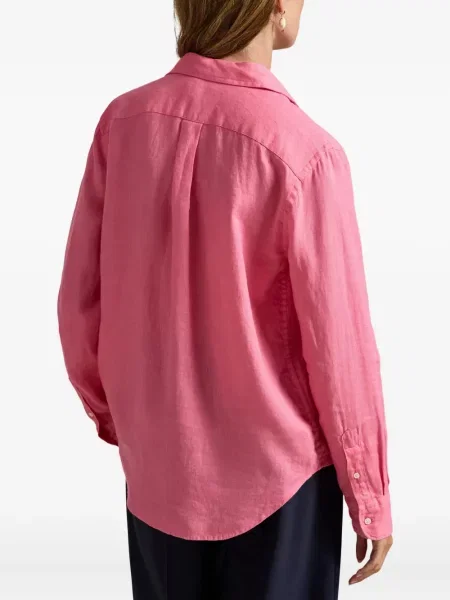 Dugo rebrasti s ovratnikom polo majica Polo Ralph Lauren plava