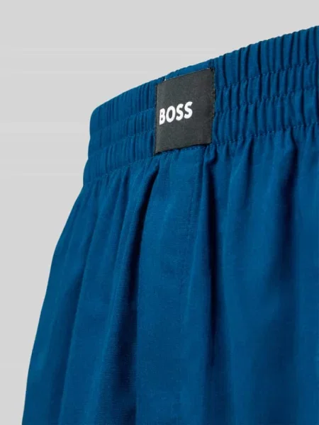 Bokserki o kroju regular fit z czystej bawełny w zestaw 2 szt. Boss niebieskie