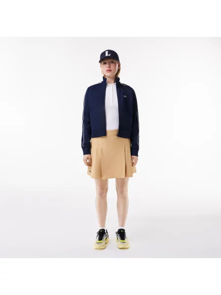Lacoste Spódnica Plisowana Lacoste beżowa