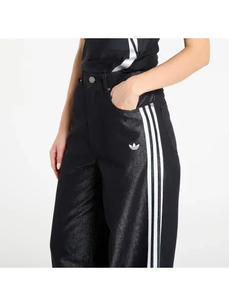 Панталони jogger Adidas Originals с висока талия черно