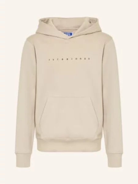 Jack&Jones Bluza Z Kapturem beige beżowa