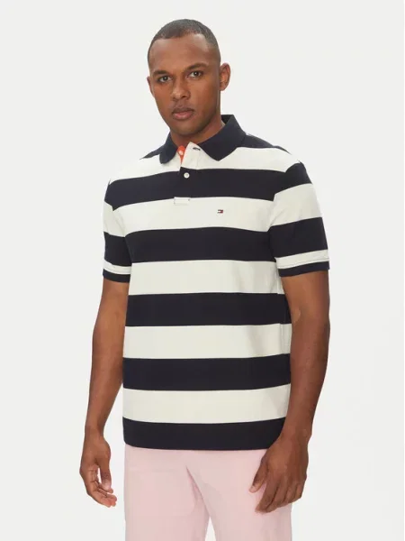 Tommy Hilfiger Polo marškinėliai Tamsiai Regular Fit mėlyna