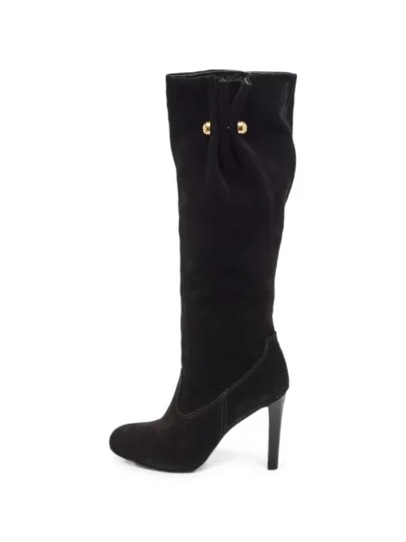 Cizme Tory Burch din piele de căprioară negru