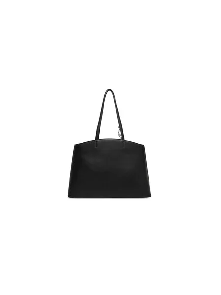 Karl Lagerfeld Vrečasta torba LARGE IKON SMOOTH črna