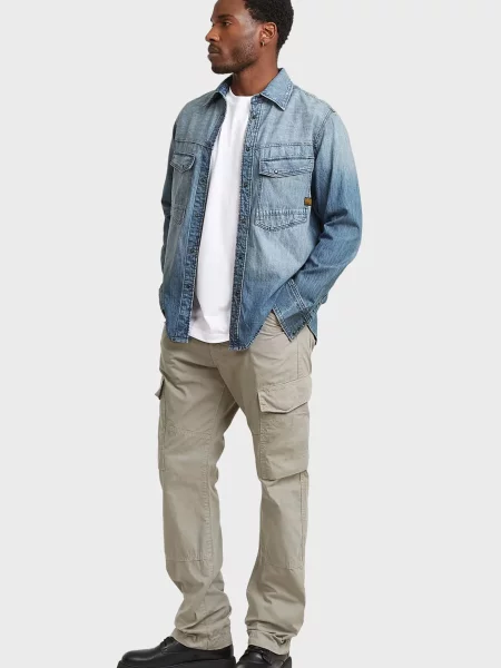 Штани карго G-star Raw сірі