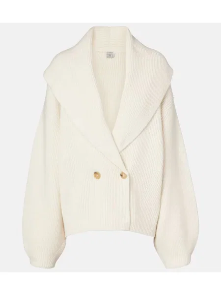 Cardigan Toteme de lână alb