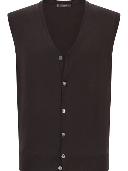 Boggi Milano Brezrokavnik čokolada