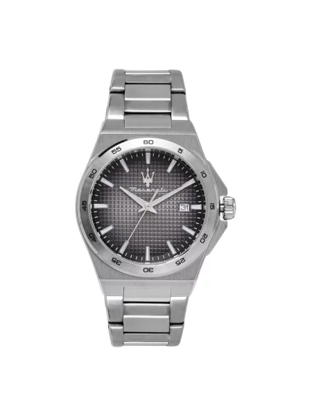 Maserati zegarek srebrny szary