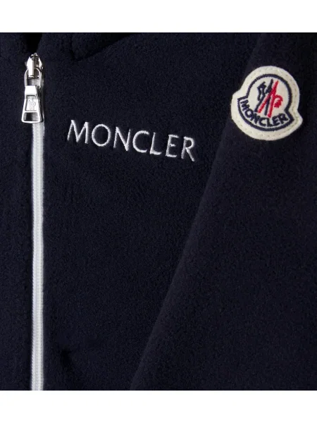 Gyerek fleece melegítő felső Moncler Enfant kék