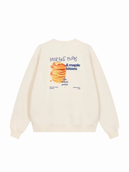 OH APRIL Tréning póló Pancake sötétkék / világos narancs / piszkosfehér