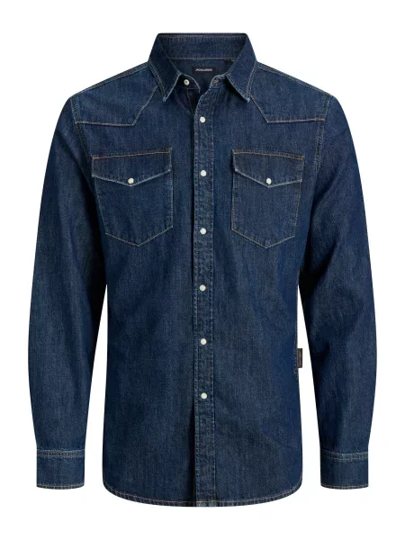 JACK & JONES Cămașă JJEWESTERN închis albastru