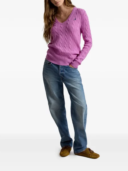 Велурени бягане с яка чорапи Polo Ralph Lauren синьо