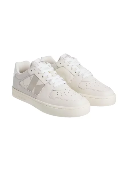 Wielobarwność trampki Calvin Klein wiązane casual białe