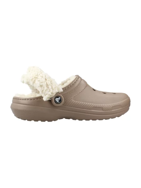 Crocs Papucs Classic Lined Clog Bézs barna