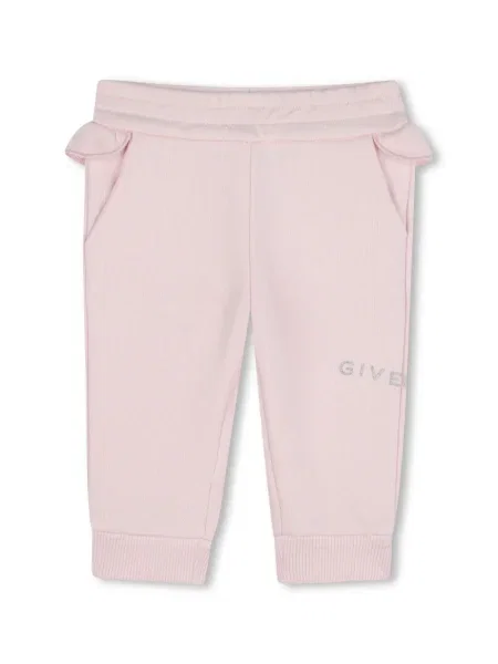 Spodnie dziecięce Givenchy różowe