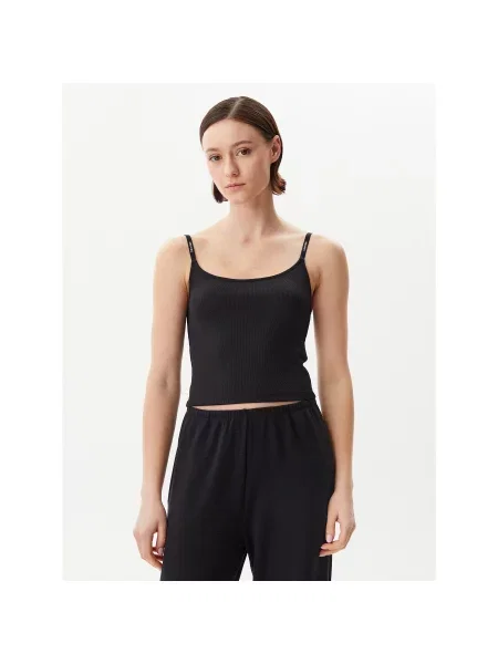 Calvin Klein Jeans Τοπ Logo Slim Fit μαύρο