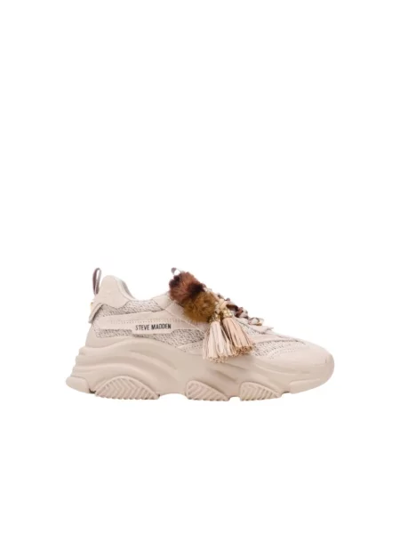 Sneakersy Steve Madden skórzane beżowe
