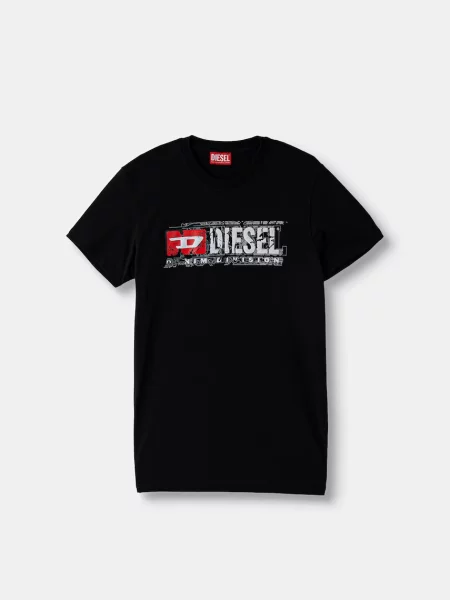 Diesel tricou pentru copii din TLOMIX T-SHIRT negru