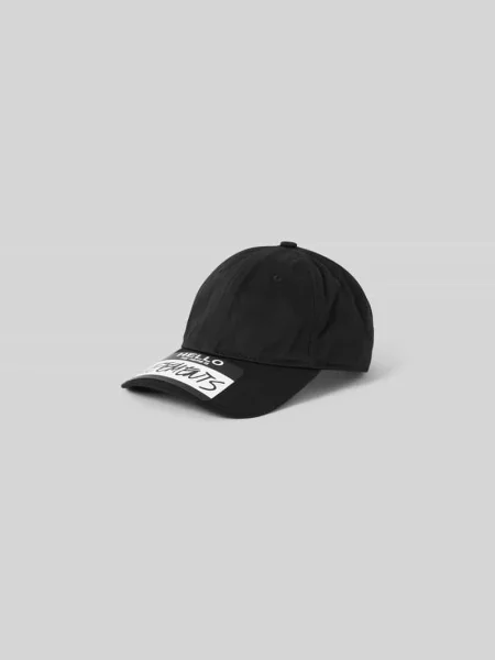 Czapka z daszkiem z detalem z logo Vetements czarna