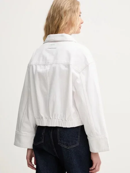 Bunda Mos Mosh oversize bílá