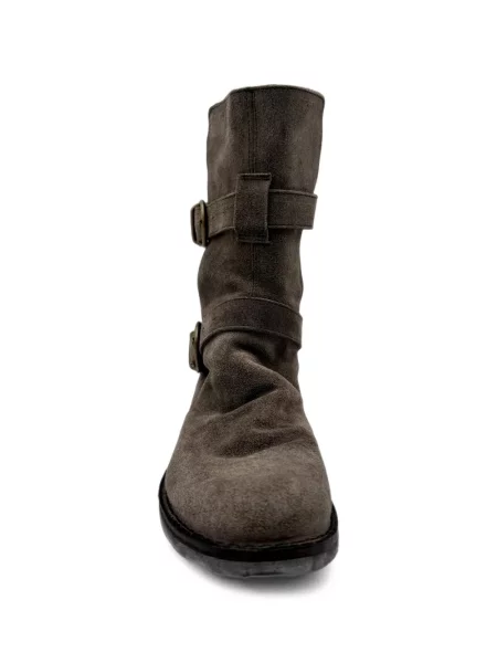 Szarvasbőr csatos bakancs Fiorentini + Baker barna