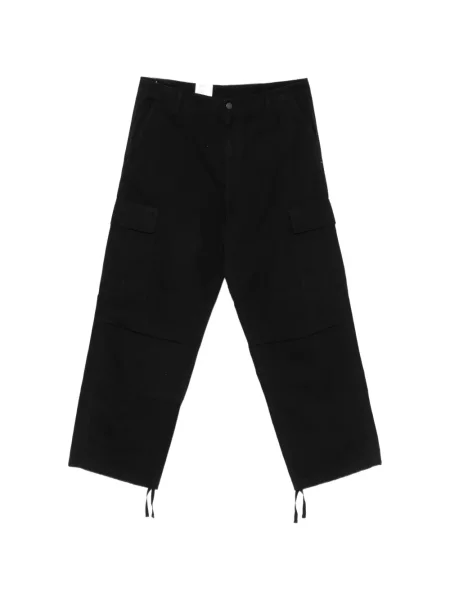 Pantaloni cargo Carhartt Wip cu strasuri negru