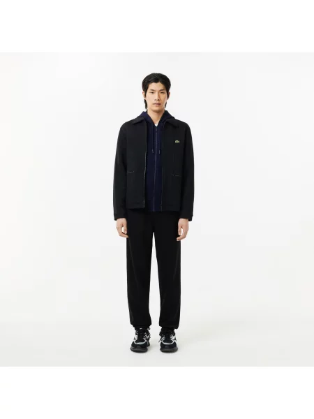Lacoste Bluza Z Kapturem Zapinana Na granatowa