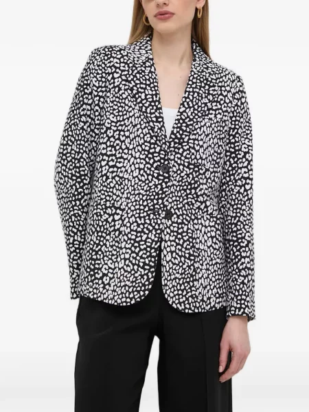 Rochie Michael Michael Kors din poplin cu imagine cu model leopard gri