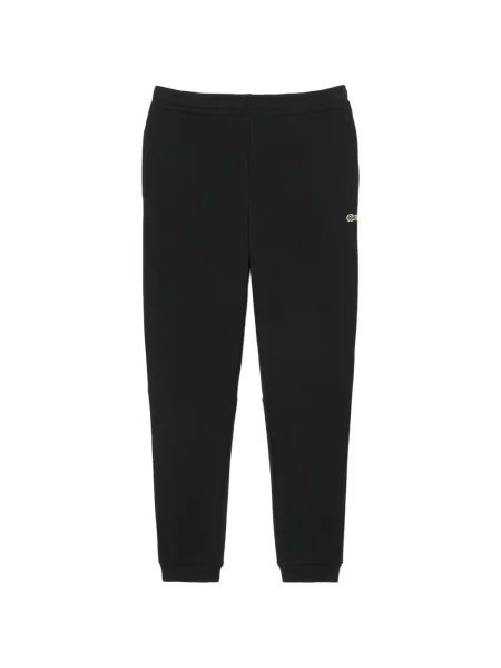 Pantaloni Lacoste alergare cu autograf negru