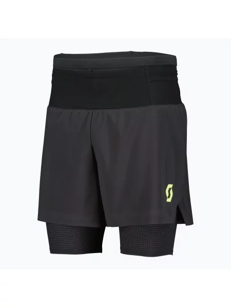 Мъжки шорти за бягане SCOTT RC Run Hybrid black/yellow черно