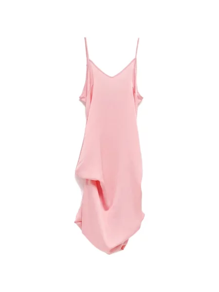 Rochie Julie Kegels asimetrică drapată roz