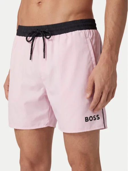 BOSS Kopalne hlače Starfish Svetlo rožnata