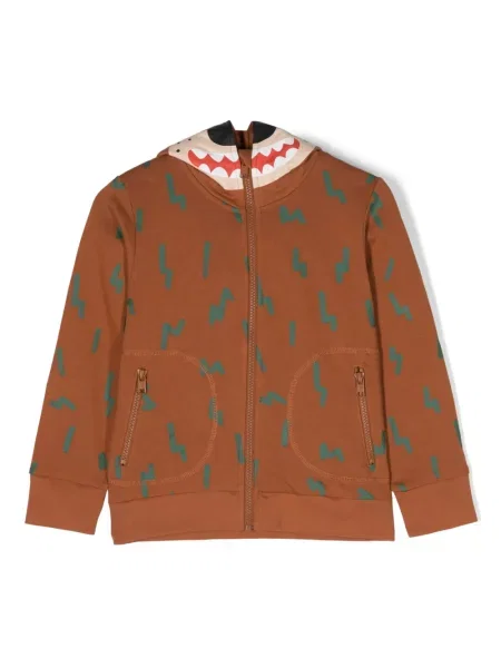 Bluza z kapturem dziecięca Stella Mccartney brązowa