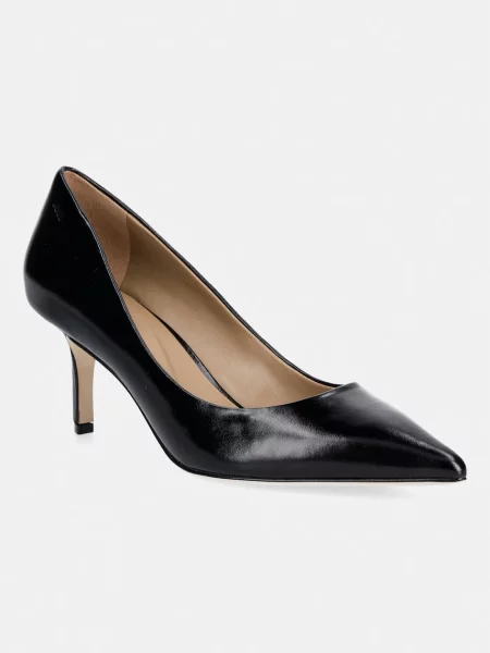 BOSS pantofi cu stiletto din piele Miah negru