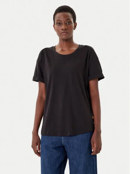 G-Star Raw Tricou Rolled Up negru
