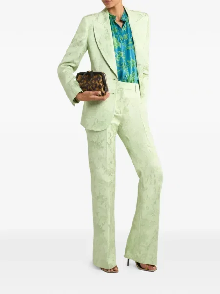 Top Etro cu model floral albastru