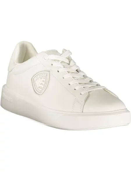 Sneakerși Blauer cu toc jos alb