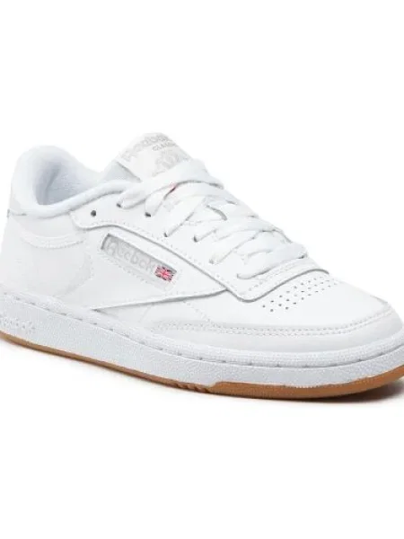 Női cipő Reebok Club C 85 fehér/világosszürke/rágógumi. Méret: 36 EU fehér