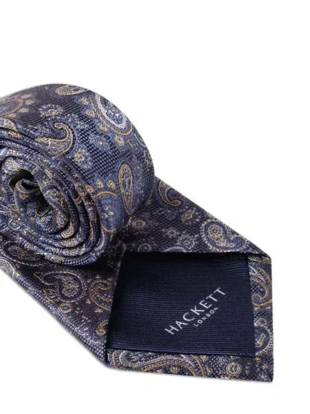 Cravată Hackett London cu model paisley albastru