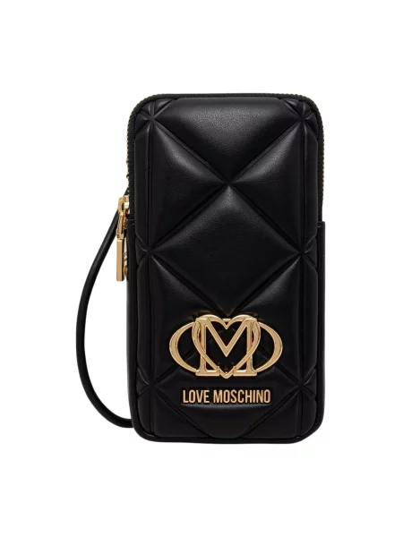 Torebka Love Moschino skórzana czarna