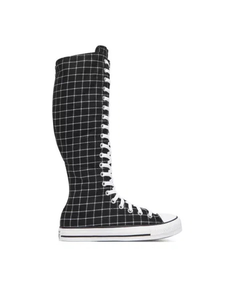Клетчатые кеды Converse черные